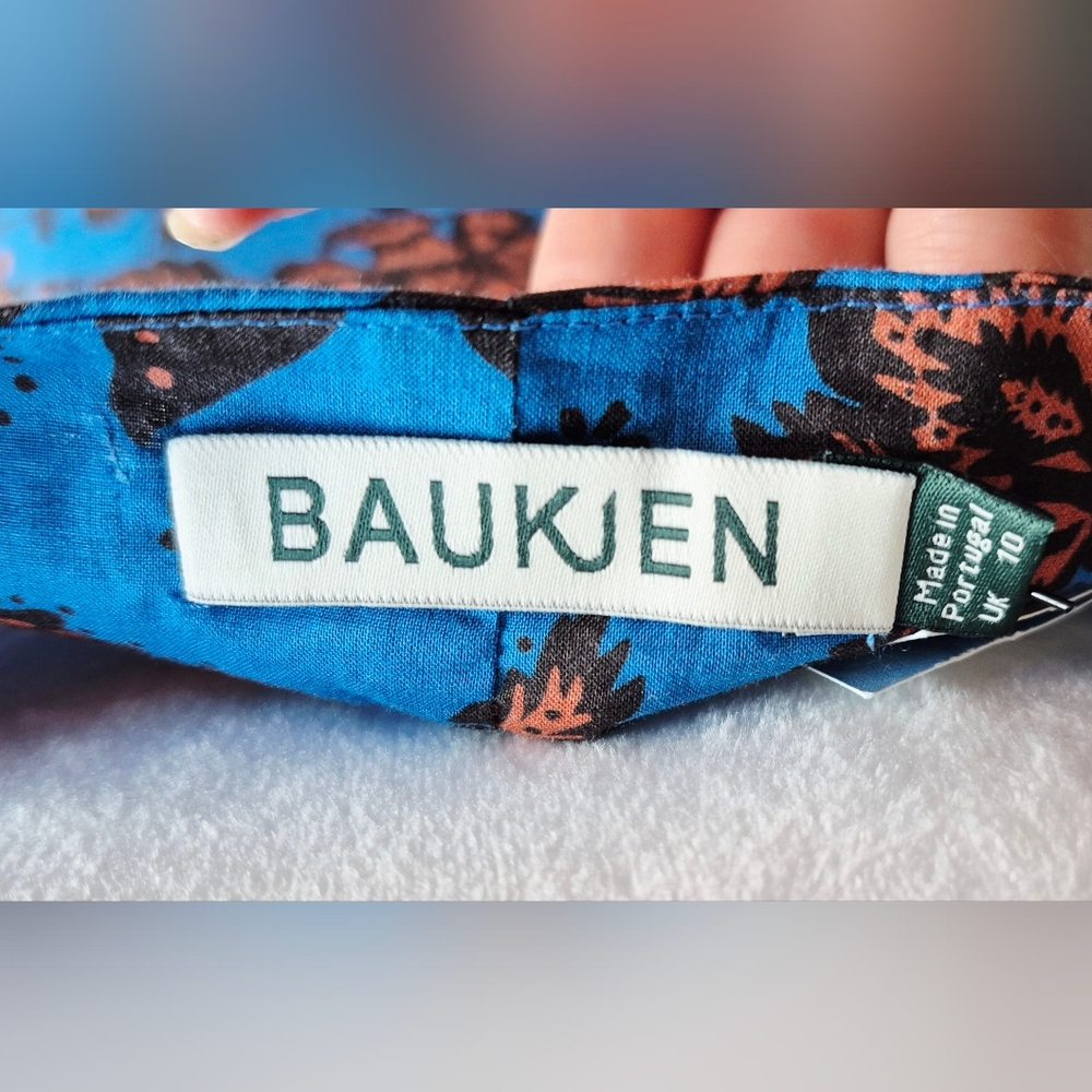 Baukjen Tammy Organic Dress In Blue Bold Capri Size 10 (UK) - Picture 9 of 9